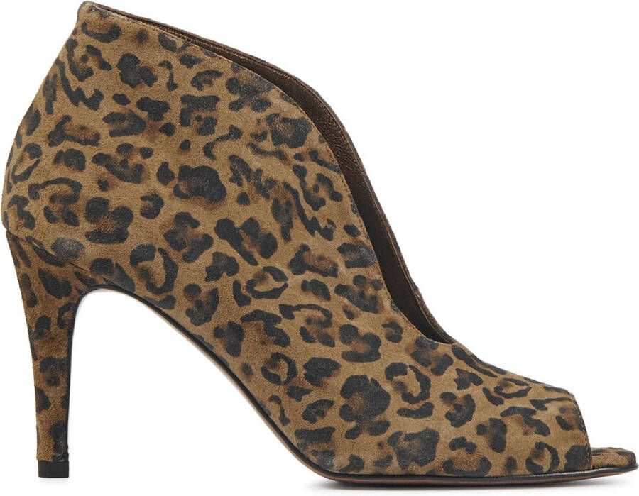 Toral Enkellaarsjes Dames Laarzen Damesschoenen Suède Leopardprint 10421 sue Leopard