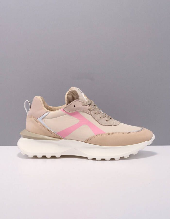 Toral old run sneakers dames beige combi a beige suede