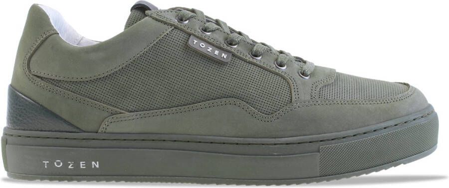 TOZEN Katashi 2 Mono Mosu Groen Nubuck Lage sneakers Heren