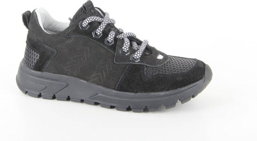 Track Style jongens veterschoenen zwart