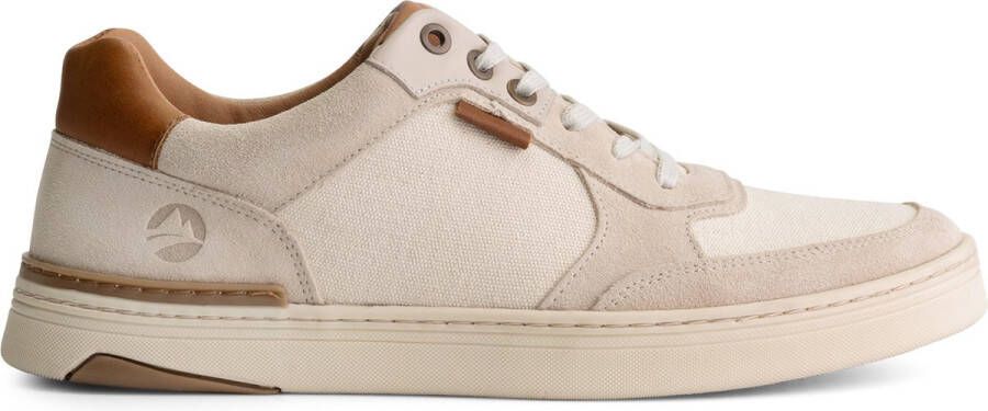 Travelin ' Bromley Heren sneakers 100% leer Trainers Wit