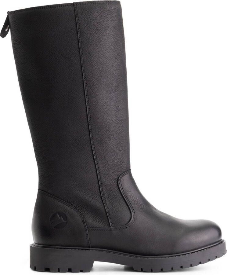 Travelin' Brusand Hoge dameslaarzen 100% nubuck Dames boots Zwart