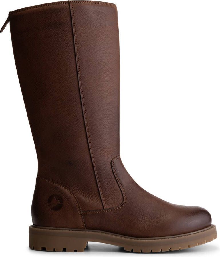 Travelin ' Brusand Hoge dameslaarzen 100% nubuck Dames boots Zwart