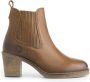 Travelin ' Callac Dames enkellaars met hak Nette Leren Chelseaboots Vrouwen Cognac leer - Thumbnail 1