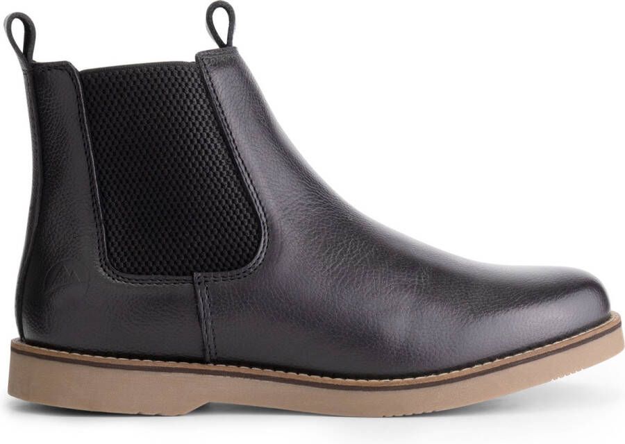 Travelin ' Charente Dames leren laars 100% leer Chelsea boots Zwart