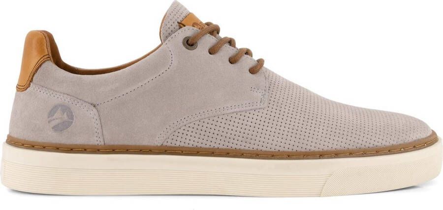 Travelin ' Chetton Suede leren herensneakers Veterschoenen Grijs leer