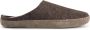 Travelin ' Get-Home Heren Slip-On sloffen Wollen pantoffels Suede zool Bruin - Thumbnail 1