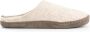 Travelin ' Get-Home Heren Slip-On sloffen Wollen pantoffels Suede zool Zand Beige - Thumbnail 1