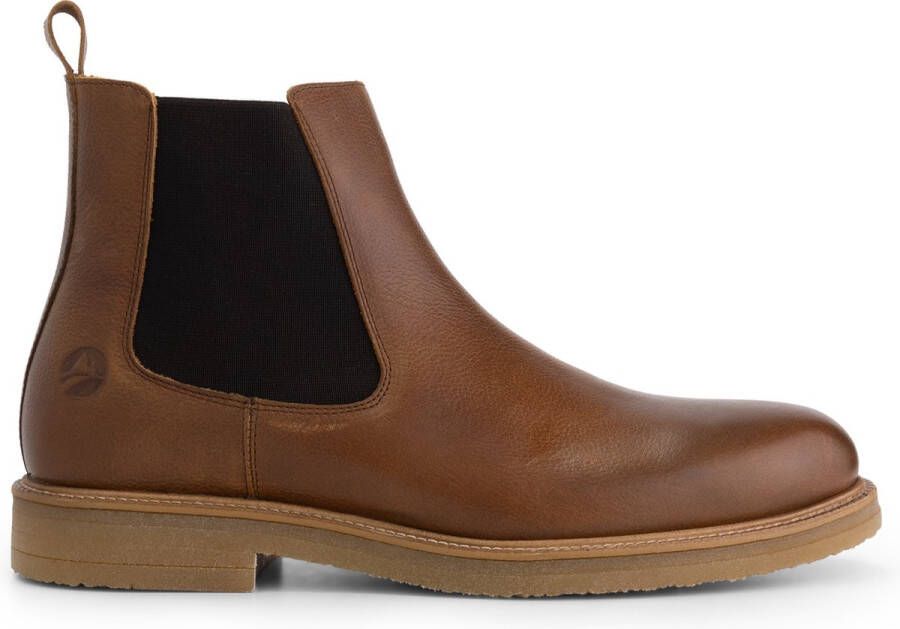 Travelin ' Glaston Chelsea heren boots 100% hoogwaardig leer Laarzen Cognac