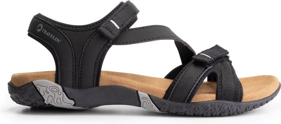 Travelin ' Helsem Wandelsandalen Dames Outdoor slippers Kleur Zwart