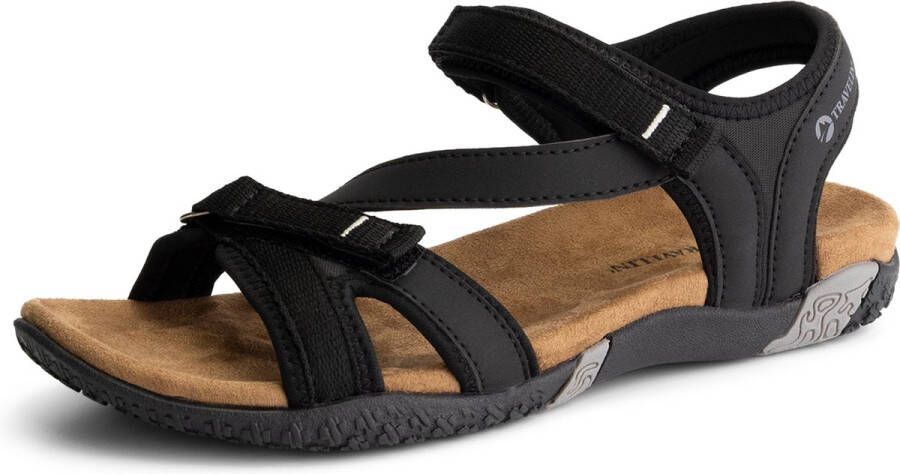 Travelin ' Helsem WandelSandalen Dames Outdoor slippers Kleur Zwart