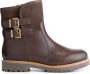 Travelin ' Hestnes Halfhoge dames enkellaarsjes Boots met gesp Donkerbruin - Thumbnail 1