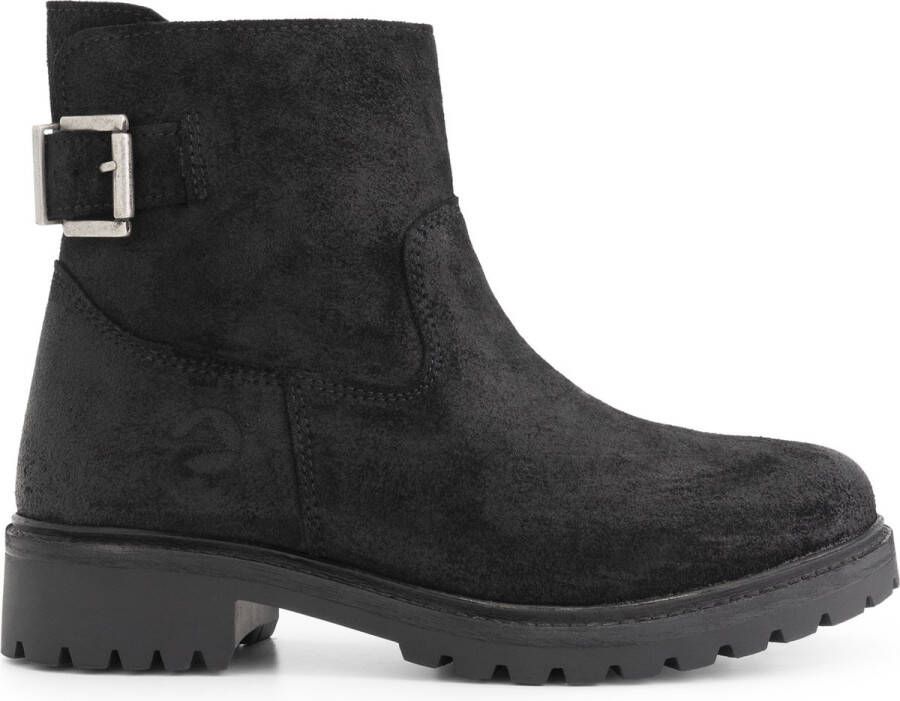 Travelin ' Honefoss boots Suede leren enkellaarsjes dames Zwart leer