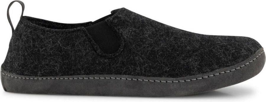 Travelin ' In-Home Heren Sloffen Wollen Pantoffels Suede zool Grijs