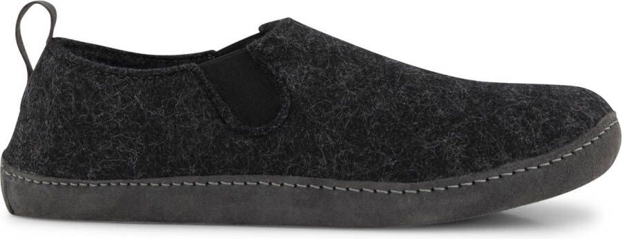 Travelin ' In-Home Heren Sloffen Wollen Pantoffels Suede zool Grijs