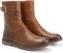 Travelin ' Lannion Dames Leren Enkellaarzen Schoenen vrouwen Cognac Bruin Leer - Thumbnail 1