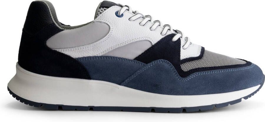 Travelin ' Ledbury Leren Herensneakers Mannen veterschoenen Blauw leer