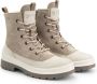 Travelin ' Leval Dames Winterboots Waterresistent membraan Wol gevoergd Zand Beige Leer - Thumbnail 1