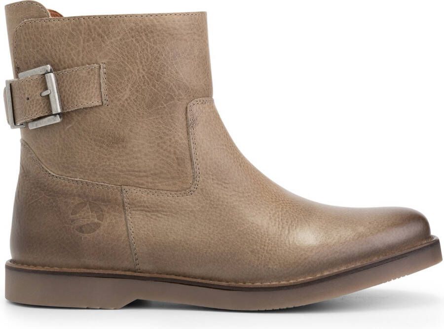 Travelin ' Louargat Dames Leren Enkellaarsjes Boots vrouwen Taupe Leer