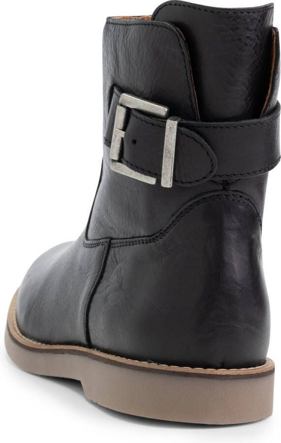 Travelin ' Louargat Dames Leren Enkellaarsjes Boots vrouwen Zwart Leer