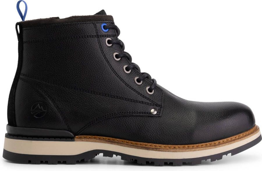 Travelin ' Malberg Lace-up boots 100% leer Heren veterschoenen Zwart