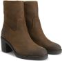 Travelin ' Mortain Dames Suede leren enkellaarzen met hak Nette schoenen vrouwen Cognac leer - Thumbnail 3