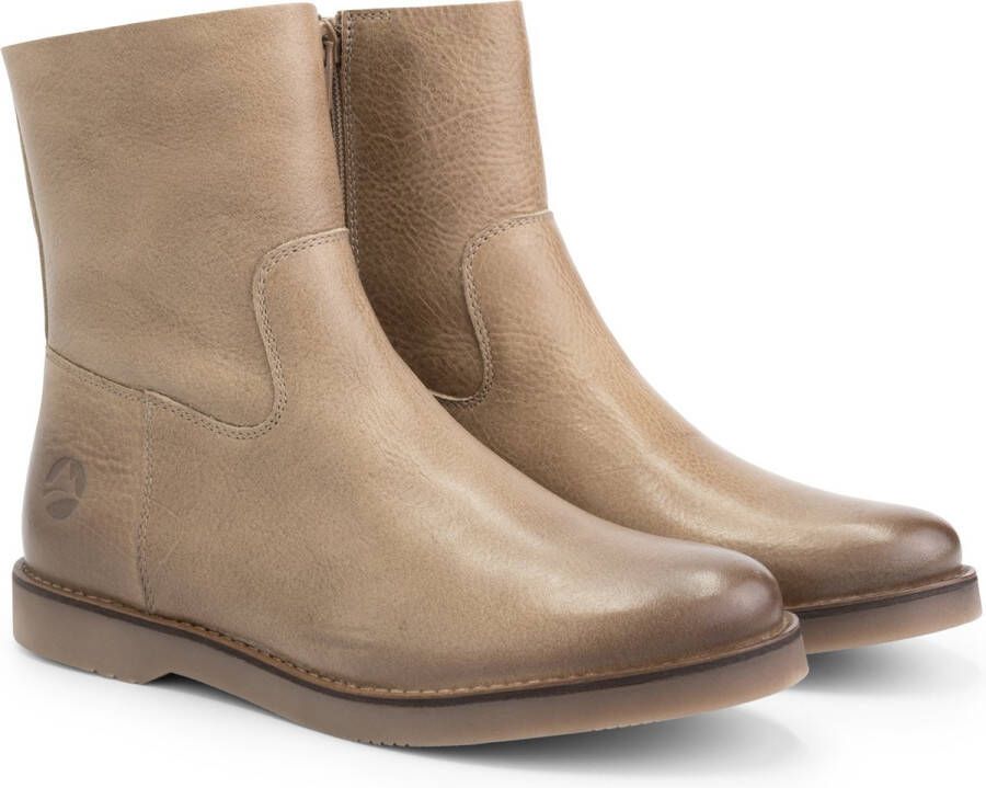 Travelin ' Pleubian Dames Leren Enkellaarzen Nette schoenen vrouwen Taupe Leer