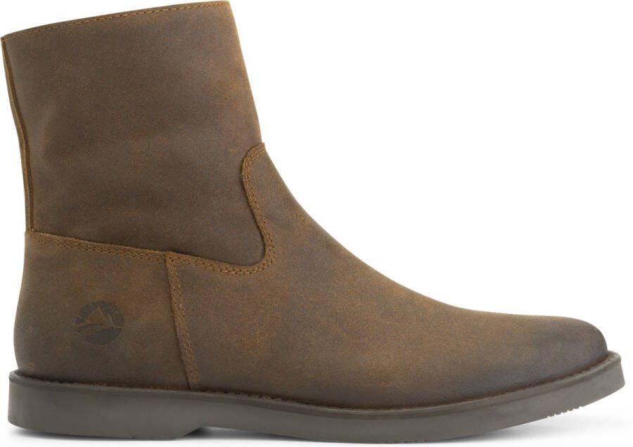 Travelin' Pordic Dames Suede leren enkellaarzen Nette schoenen vrouwen Cognac leer