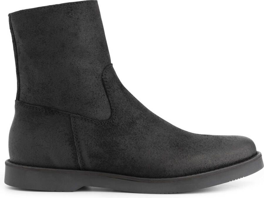 Travelin ' Pordic Dames Suede leren enkellaarzen Nette schoenen vrouwen Zwart leer