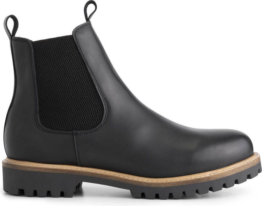 Travelin ' Randers Leren Chelseaboots Enkellaarzen Zwart leer