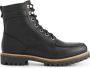 Travelin ' Rogaland Heren boots Leren Veterschoenen Zwart leer - Thumbnail 1