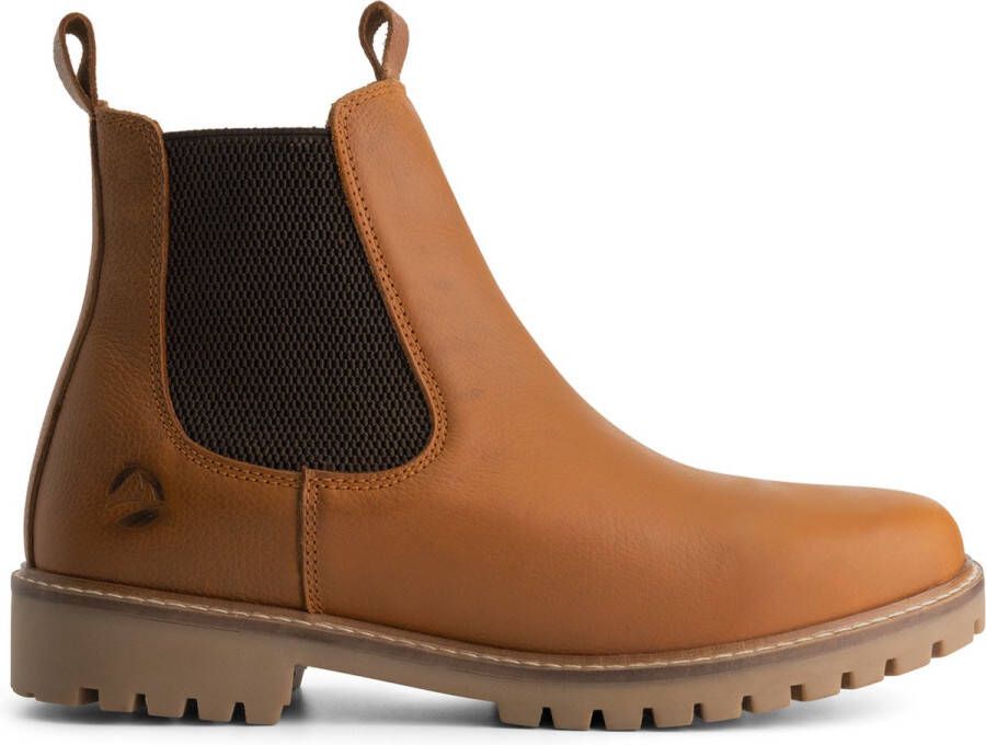 Travelin ' Romsdal Heren chelsea boots Wollen voering Donkerbruin