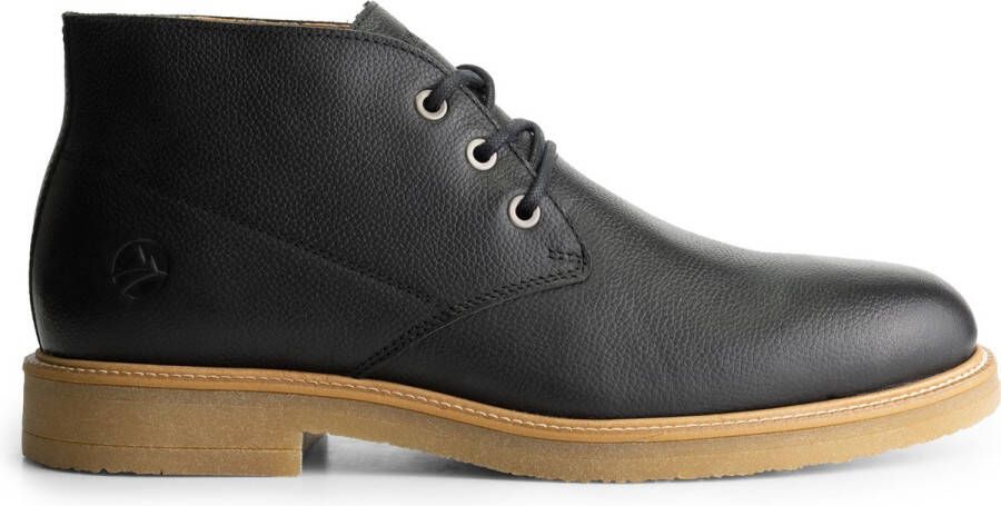 Travelin ' Rutland Lace-up boots voor heren 100% leer Veterschoenen Zwart