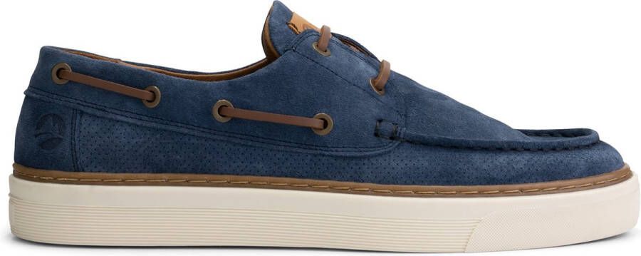 Travelin ' Shipton Suede leren herenschoenen Blauw leer