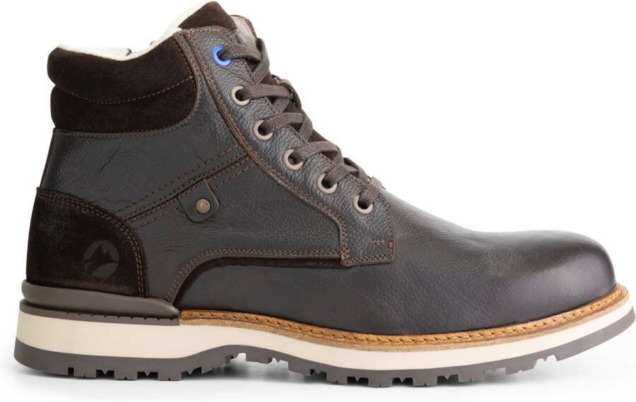 Travelin ' Sorby Heren veterschoenen 100% leer Lace-up boots Bruin