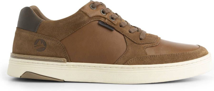 Travelin ' Southam Heren Sneaker Leren veterschoenen mannen Cognac leer