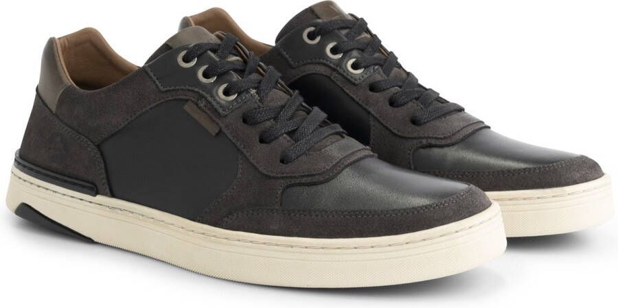 Travelin ' Southam Heren Sneaker Leren veterschoenen mannen Zwart leer