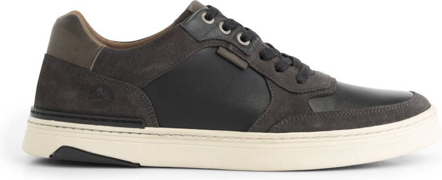 Travelin ' Southam Heren Sneaker Leren veterschoenen mannen Zwart leer