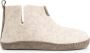 Travelin ' Stay-Home Dames hoge sloffen Wollen pantoffels Suede zool Zand Beige - Thumbnail 1