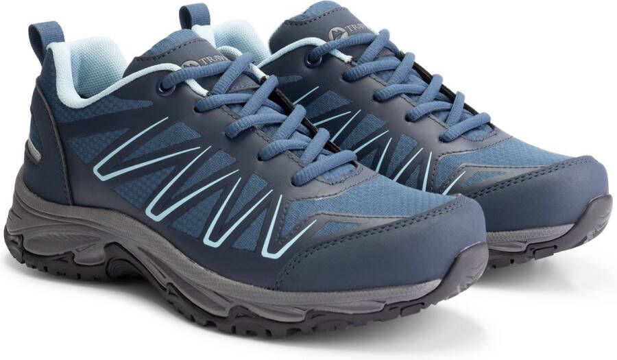 Travelin ' Trige Lage Dames Wandelschoenen Waterdicht en ademend Donkerblauw