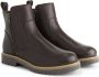 Travelin ' Vestmar Dames leren enkellaarsjes met rits Leren boots vrouwen Donkerbruin leer - Thumbnail 3