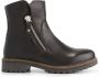 Travelin ' Villendrup Dames leren enkellaarsjes met rits Leren boots Donkerbruin leer - Thumbnail 1