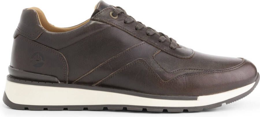 Travelin ' Walgrave Heren Sneaker Leren veterschoenen mannen Bruin leer