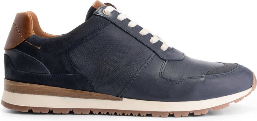 Travelin ' Worcester Leren herensneakers Veterschoenen mannen Donkerblauw leer