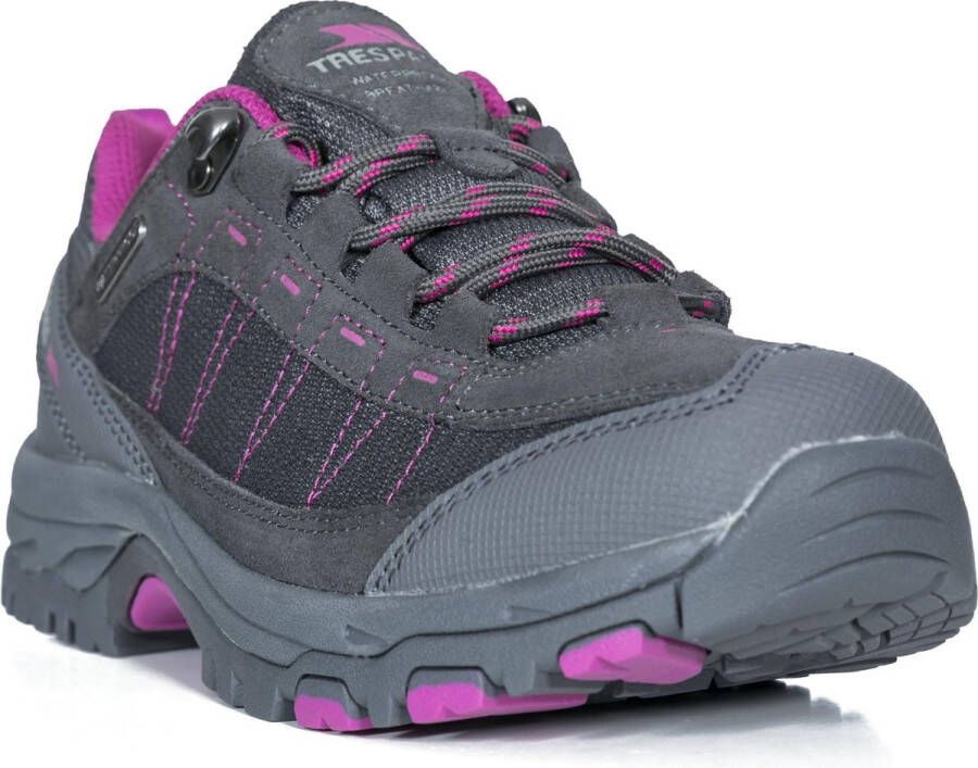 Trespass Womens Ladies Scree Lace Up Technical Walking Shoes (Castle)