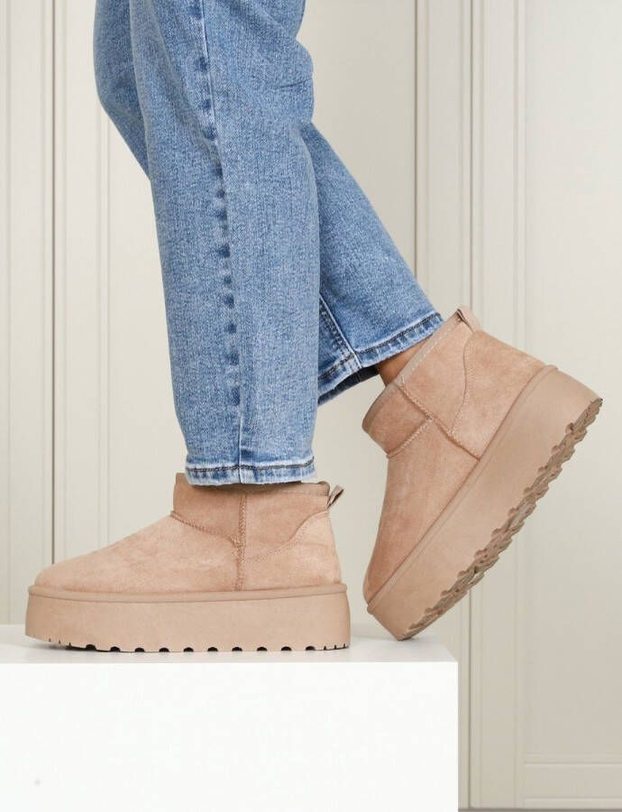 Twinkels Boot Jade Taupe 38 Enkellaarzen Dames