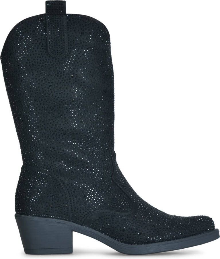 Cowboy Boot Diamonds Zwart 36 Cowboylaarzen Dames Twinkels