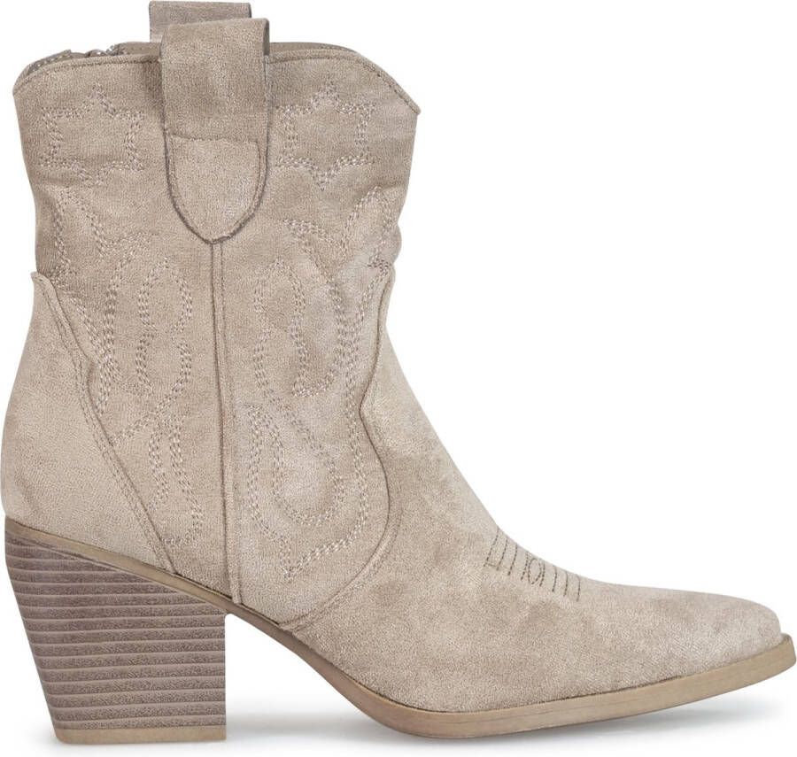 Cowboy Boot Jesley Taupe 37 Cowboylaarzen Dames Twinkels