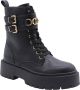 TWINSET MILANO Veterboots Dames 242tcp062 Maat: 41 Materiaal: Leer Kleur: Zwart - Thumbnail 2