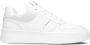 TWINSET MILANO Lage Sneakers Dames 251tcp010 Maat: 39 Materiaal: Leer Kleur: Wit - Thumbnail 1